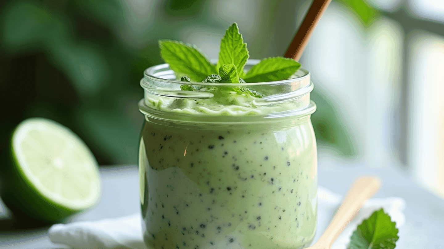 Refreshing Cucumber Lime Mint Chia Pudding