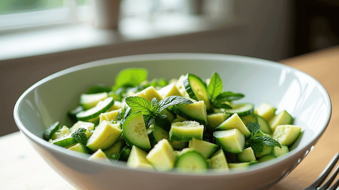 Refreshing Avocado and Cucumber Summer Salad