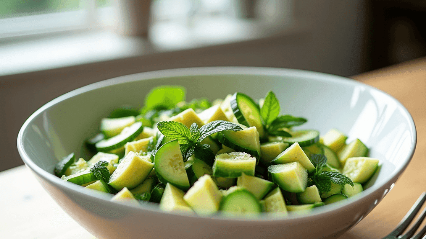 Refreshing Avocado and Cucumber Summer Salad