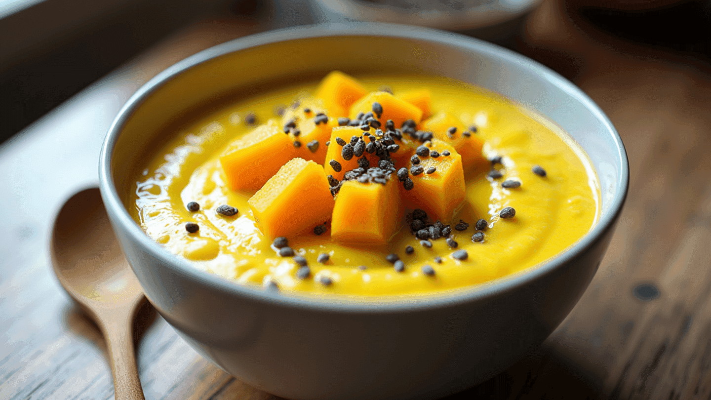 Turmeric-Infused High-Protein Greek Yogurt Bowl