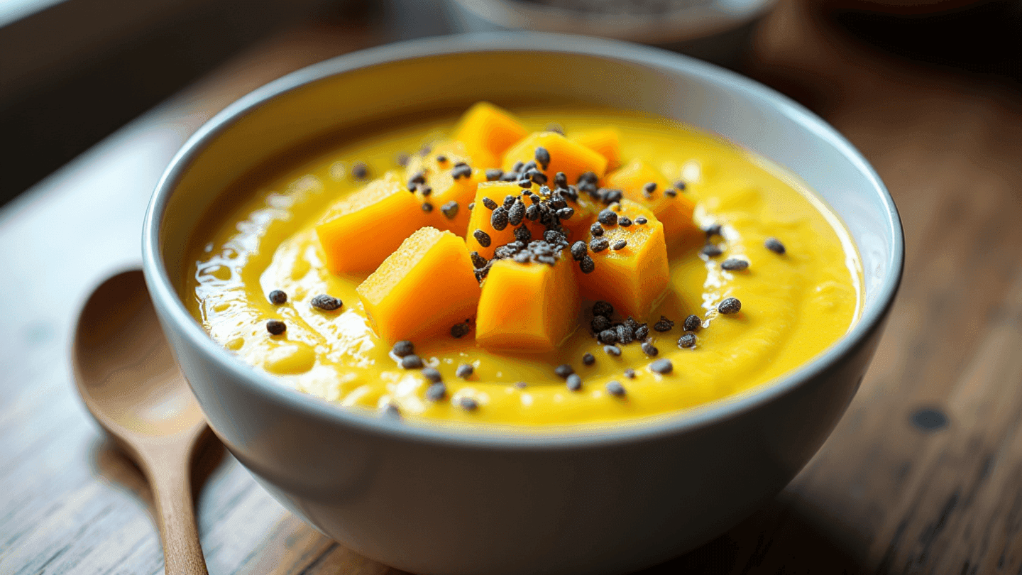 Turmeric-Infused High-Protein Greek Yogurt Bowl