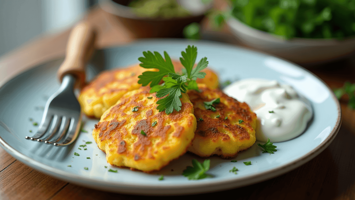 Savory Summer Squash Fritters With Garlic and Herbs