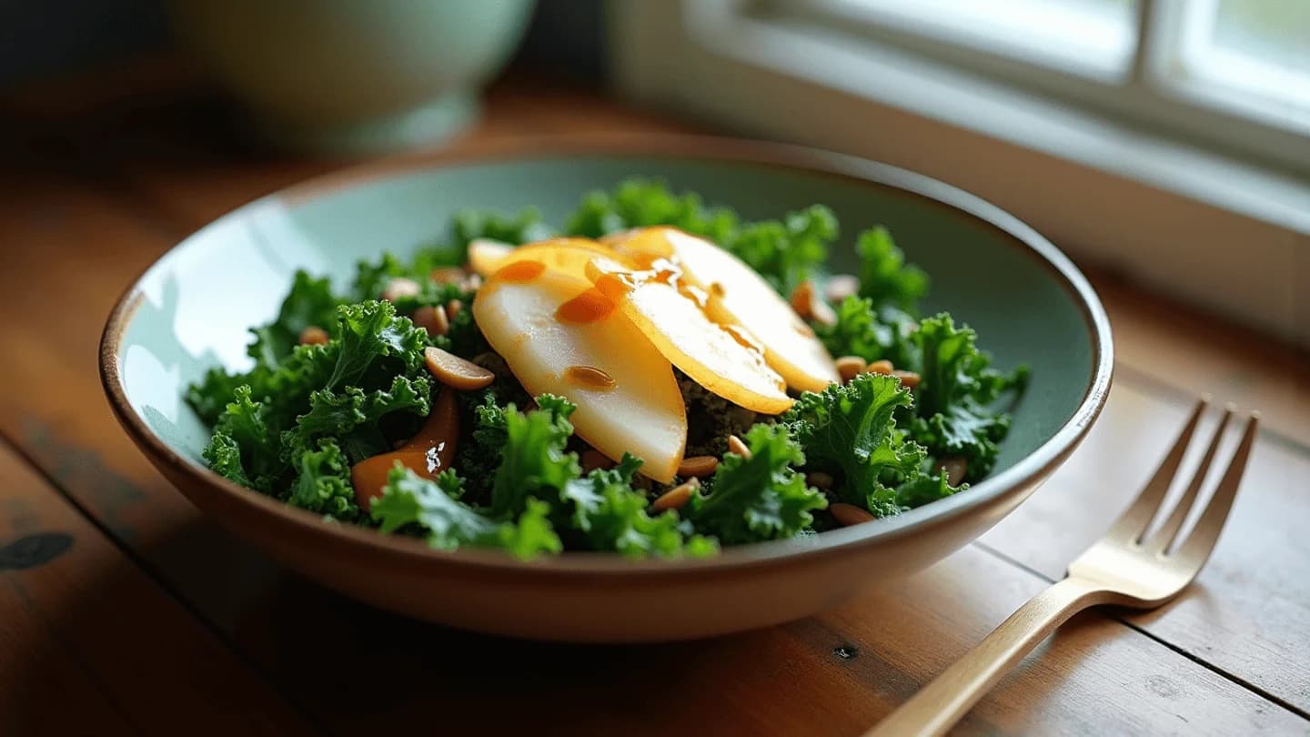 Nutritious Pear and Kale Salad