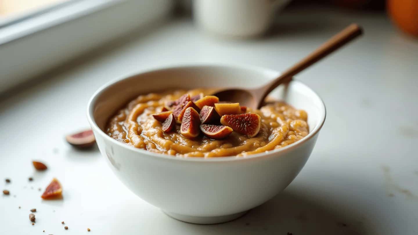 Pumpkin Spice Overnight Oats With Figs