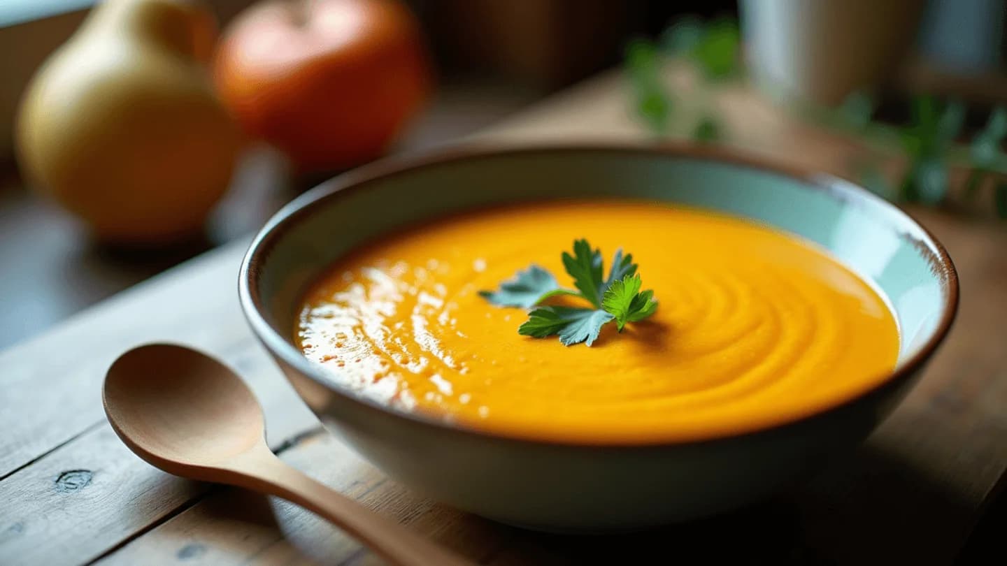 Gut-Healing Pumpkin and Pear Soup